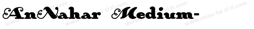 AnNahar Medium字体转换